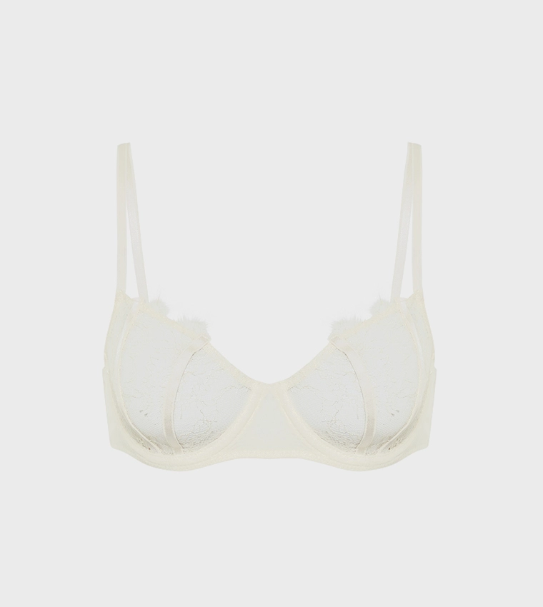 Beyaz Dantel Sütyen