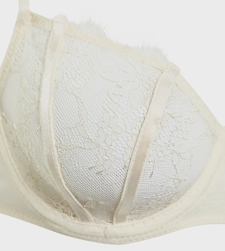 Beyaz Dantel Sütyen