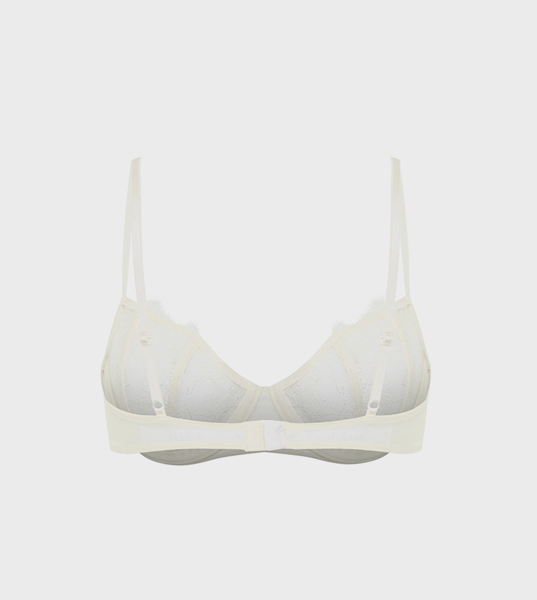 Beyaz Dantel Sütyen