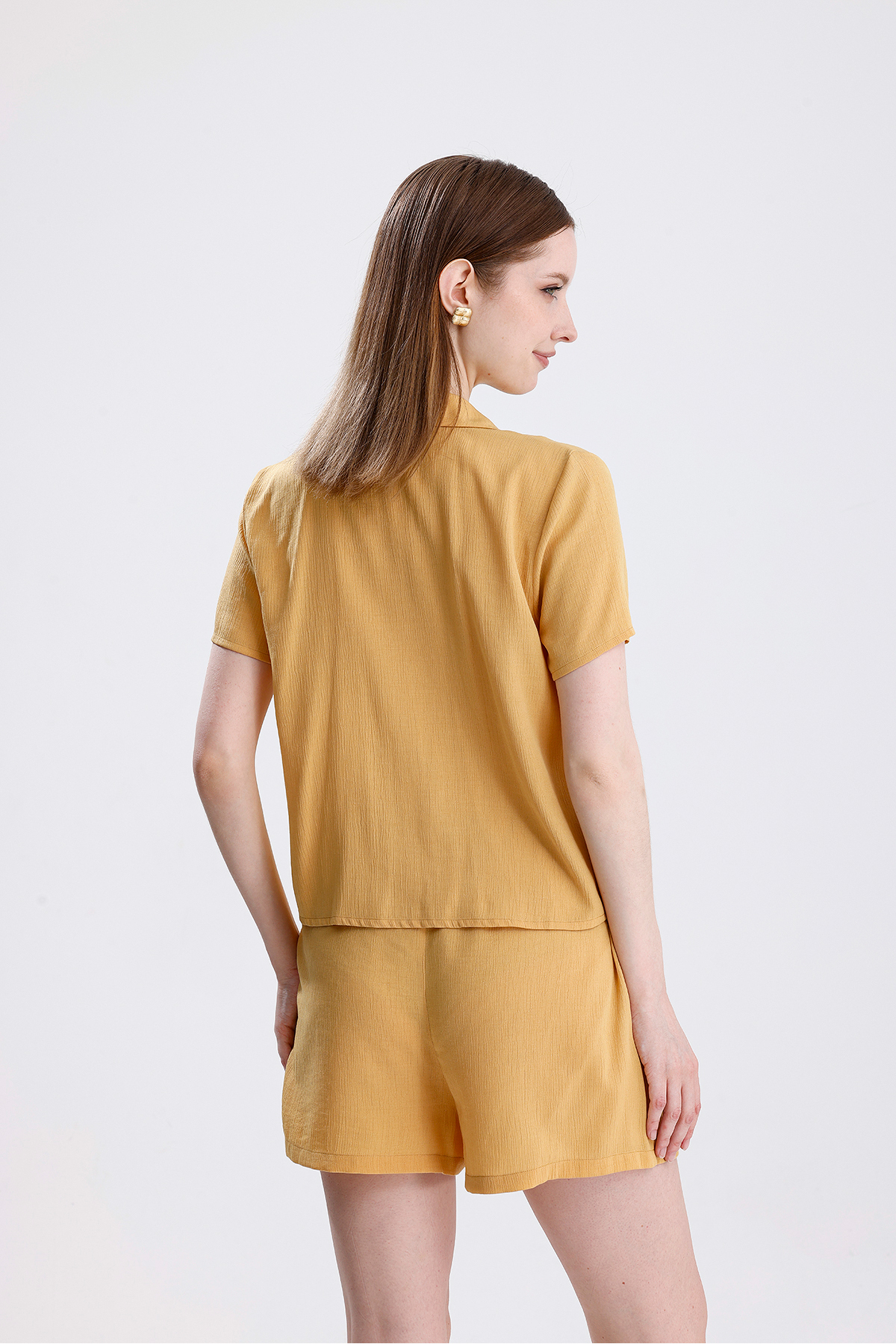 Kadın Şortlu Yazlık Pijama Takımı Kısa Kollu, Hafif Kumaşlı Ev Giyim