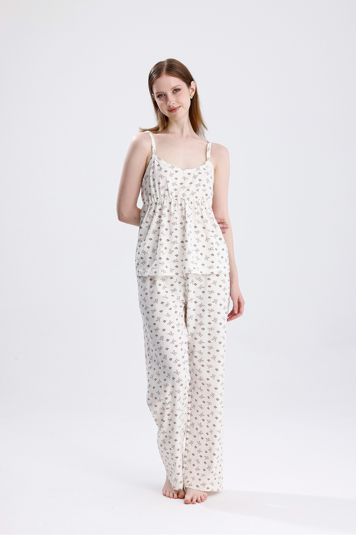 Kadın Ip Askılı Viskon Pikachu Desenli Pijama Takımı Hafif Ve Rahat Uyku Seti